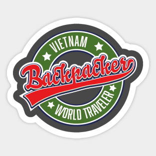 Vietnam backpacker world traveler Sticker